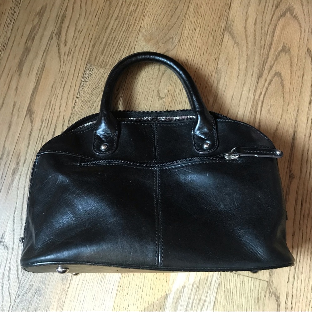 Tignanello black leather hand or shoulder bag